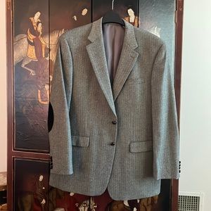 Lauren Mens wool black and gray teeed sports jacket